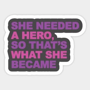 Femenist hero Sticker